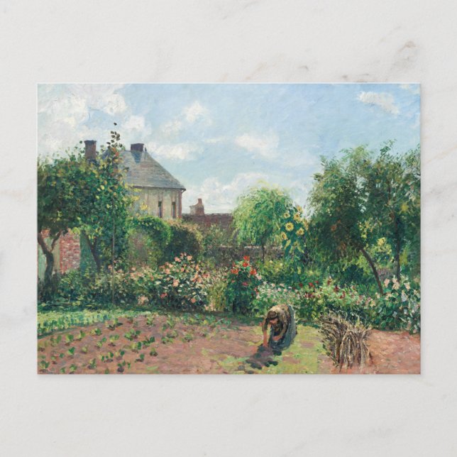 Camille Pissarro The Artist's Garden at Eragny Postcard (Front)