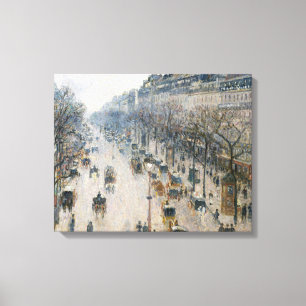 Camille Pissarro - The Boulevard Montmartre Canvas Print