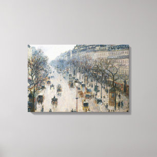 Camille Pissarro - The Boulevard Montmartre Canvas Print