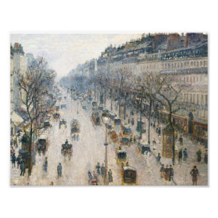 Camille Pissarro - The Boulevard Montmartre Photo Print