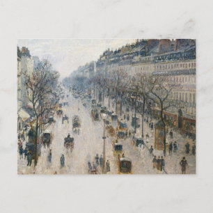 Camille Pissarro - The Boulevard Montmartre Postcard