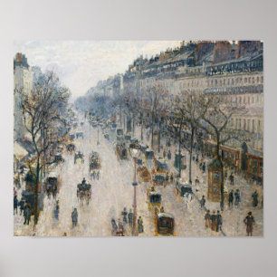 Camille Pissarro - The Boulevard Montmartre Poster