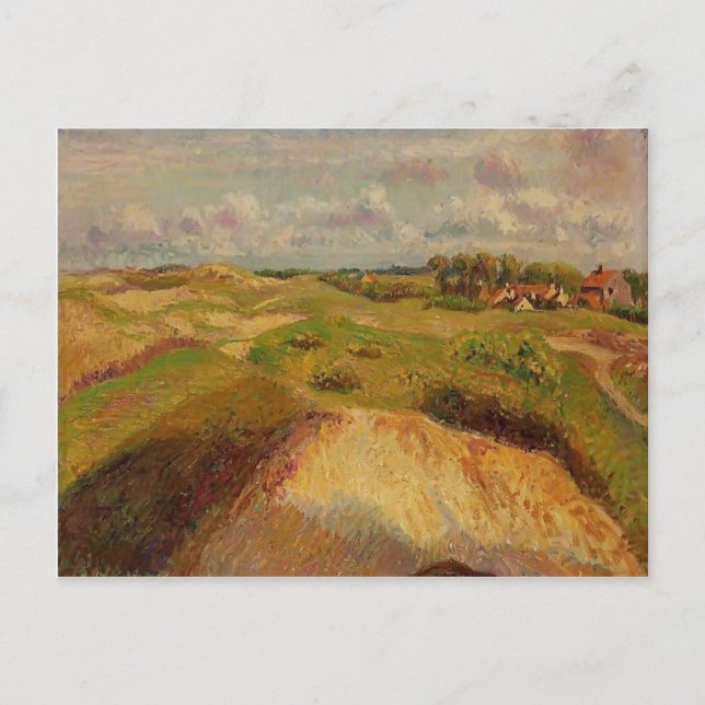 Camille Pissarro- The Dunes at Knocke, Belgium Postcard (Front)