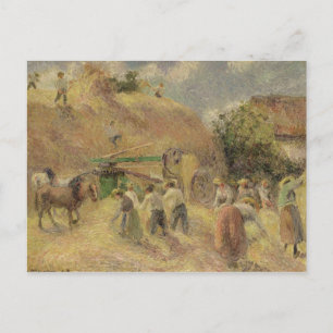 Camille Pissarro The Harvest, 1883 Postcard