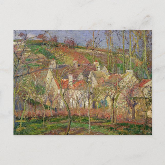 Camille Pissarro | The Red Roofs, or Corner of a V Postcard (Front)