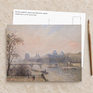 Camille Pissarro - The Seine and the Louvre Postcard