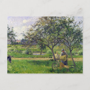 Camille Pissarro   The Wheelbarrow, Orchard, c.188 Postcard