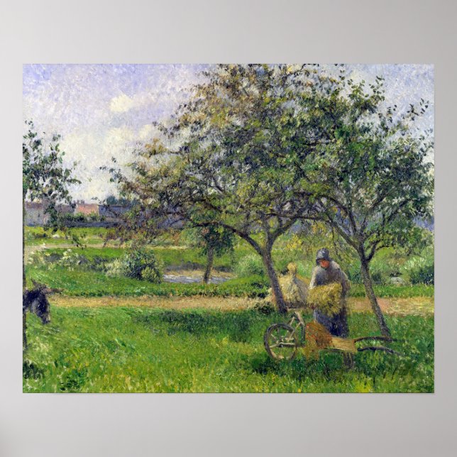 Camille Pissarro | The Wheelbarrow, Orchard, c.188 Poster (Front)