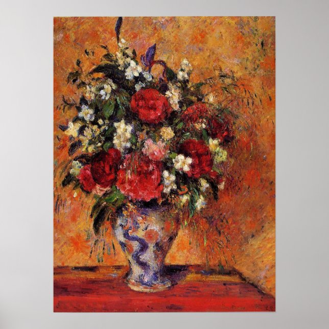 Camille Pissarro - Vase of Flowers Poster (Front)