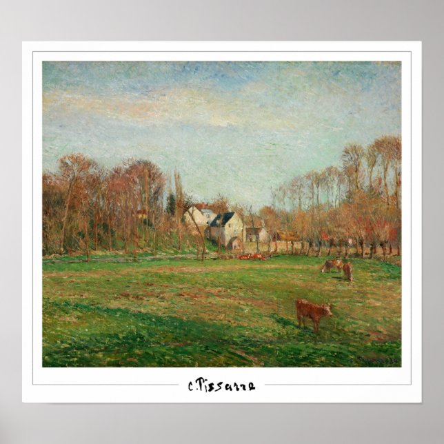 Camille Pissarro Zedign Art Poster #12-2 (Front)