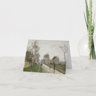 Camille Pissarro's Road in Louveciennes Note Card