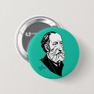 Camille Saint-Saëns 6 Cm Round Badge