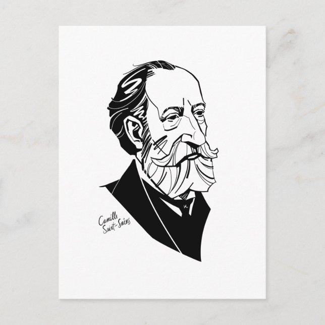 Camille Saint-Saëns Postcard (Front)