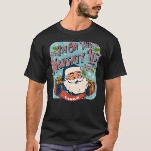 Camilo Christmas Naughty List Santa xmas holiday T-Shirt