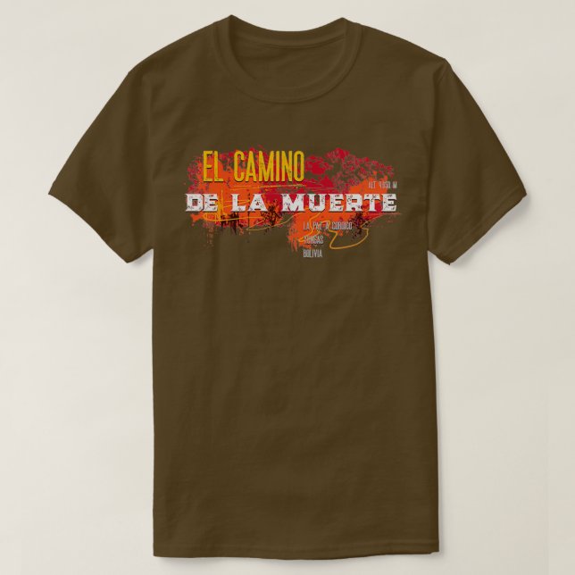 Camino de la Muerte Death Road Bolivia Sticker  T-Shirt (Design Front)