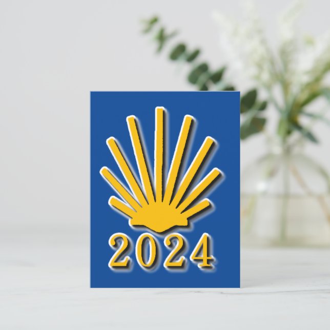 Camino de Santiago 2024 Postcard (Standing Front)