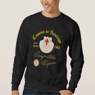 Camino de Santiago Anno Domini 2013 Scallop Shell  Sweatshirt