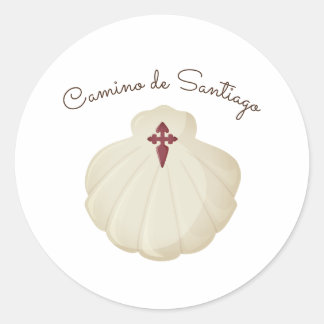 Camino de Santiago  Classic Round Sticker