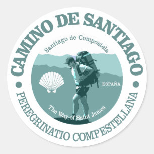 Camino de Santiago Classic Round Sticker