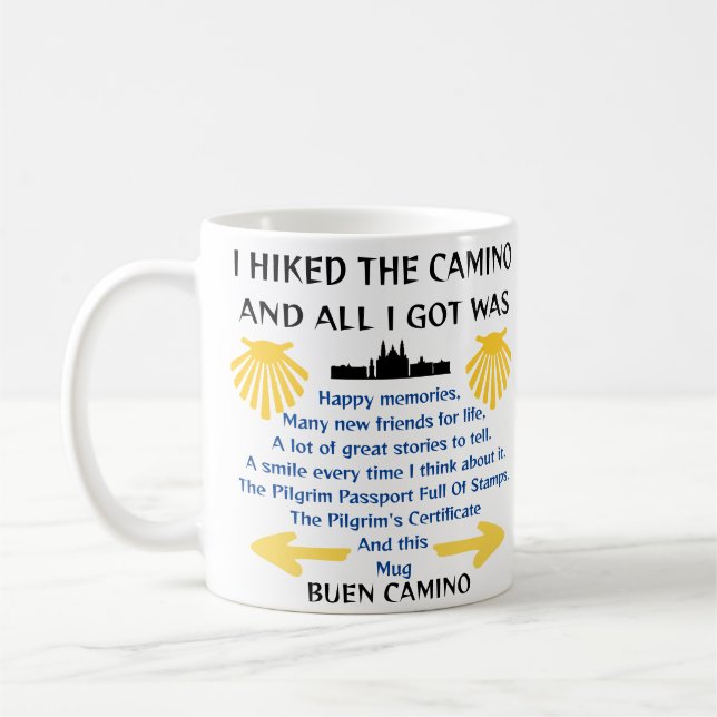 Camino de Santiago Coffee Mug (Left)