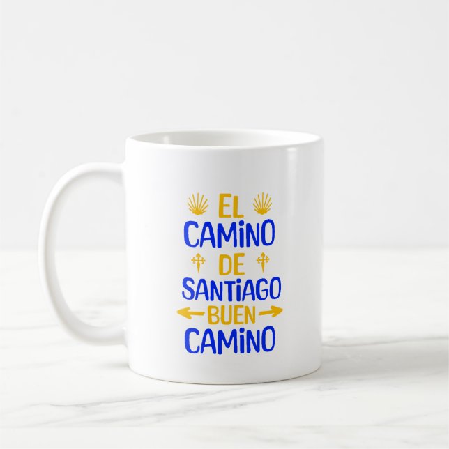 Camino de Santiago Coffee Mug (Left)