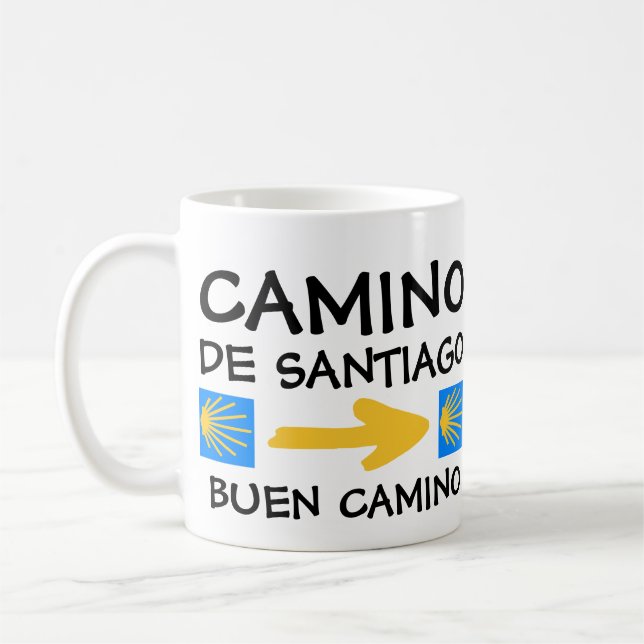 Camino de Santiago Coffee Mug (Left)