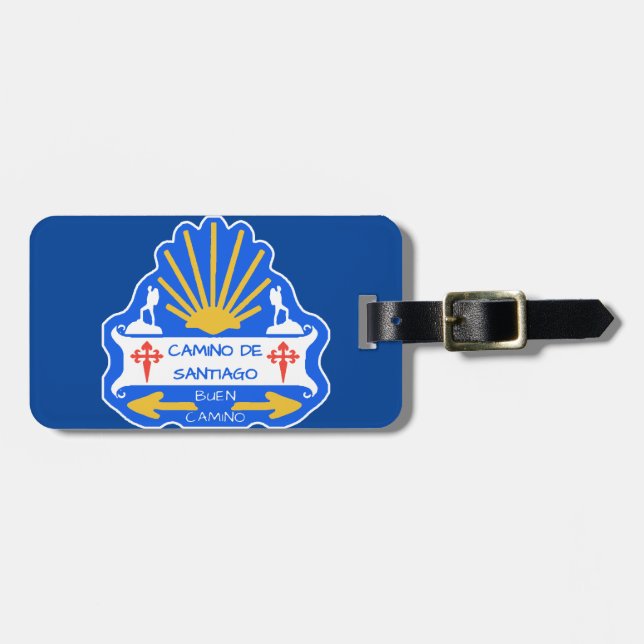 Camino de Santiago Luggage Tag  (Front Horizontal)
