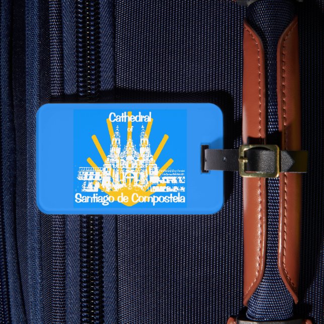 Camino de Santiago Luggage Tag (Front Insitu 4)