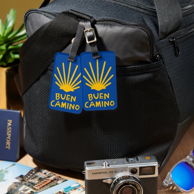 Camino de Santiago Luggage Tag (Front & Back)