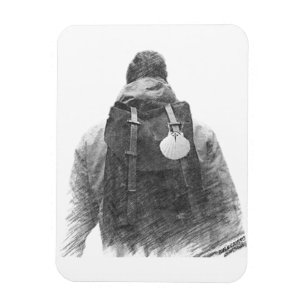 Camino de Santiago Pilgrim Magnet