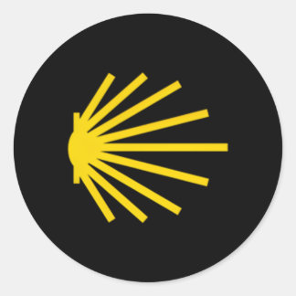 Camino De Santiago Scallop Shell Trail Symbol Pock Classic Round Sticker