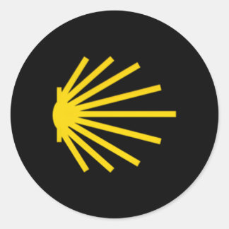 Camino De Santiago Scallop Shell Trail Symbol Pock Classic Round Sticker
