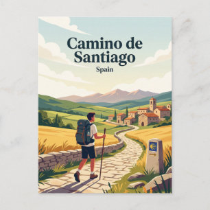 Camino de Santiago Spain Postcard