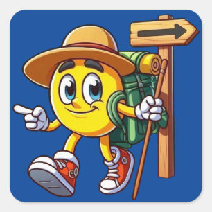 Camino de Santiago Square Sticker