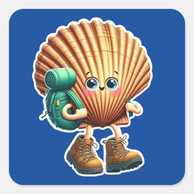 Camino de Santiago Square Sticker (Front)