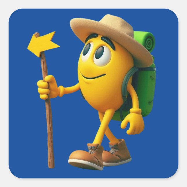 Camino de Santiago Square Sticker (Front)