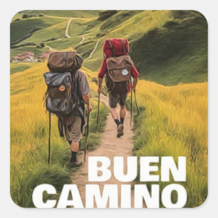 Camino de Santiago  Square Sticker