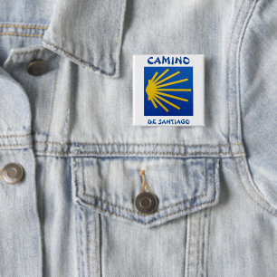 Camino de Santiago The way of st James 0002 15 Cm Square Badge