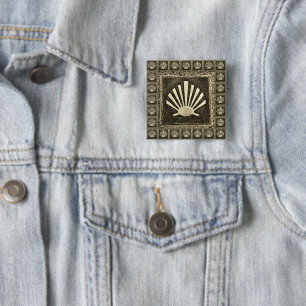 Camino de Santiago The way of st James 0290 15 Cm Square Badge