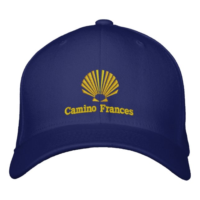 Camino Frances Pilgrims Scallop shell Embroidered Hat (Front)