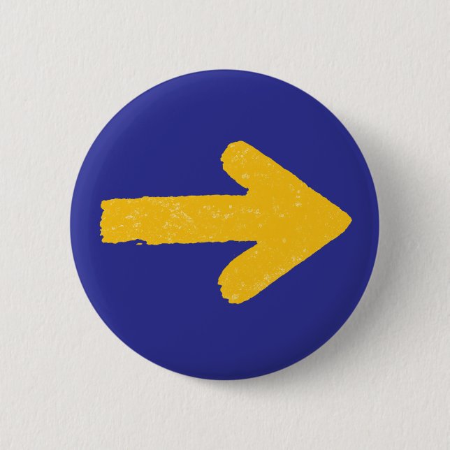Camino Yellow Arrow Button Camino de Santiago (Front)