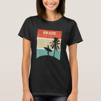 Camisa Brasil Surf Surfing Rio de Janeiro Brazil B T-Shirt