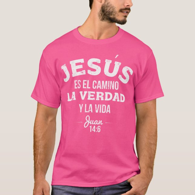 Camisas Cristianas Sobre Jesus Christian In Spanis T-Shirt (Front)