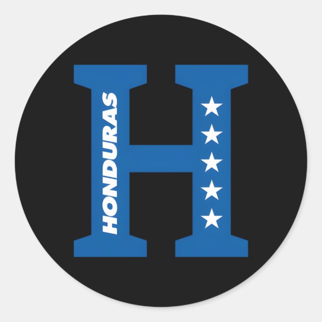 Camisas De Honduras Camisas Catrachas From Hondura Classic Round Sticker (Front)