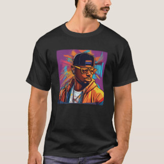 Camiseta Básica - Street graffiti art Hip Hop T-Shirt