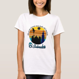 CAMISETA ESTAMPADA EL PAIS MAS BELLO EL SALVADOR T-Shirt