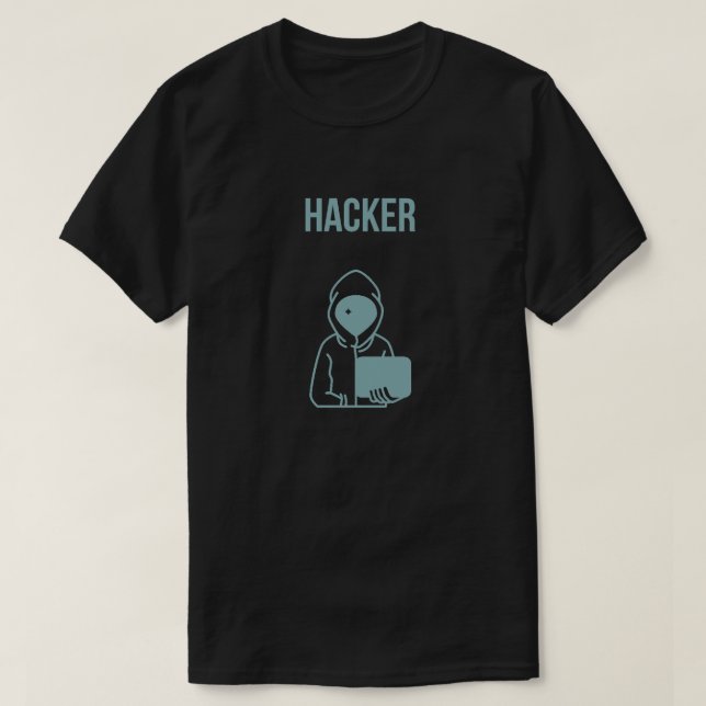 camiseta hacker T-Shirt (Design Front)