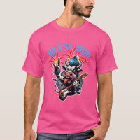 Camiseta Metal Moo-d – Rockin' Cow with a Guitar