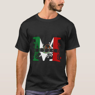 Camiseta Mexico Con Bandera Orgullo Mexicano Mexic T-Shirt