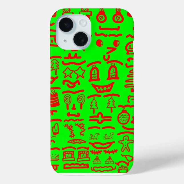 Camiseta Navidad Divertida Case-Mate iPhone Case (Back)